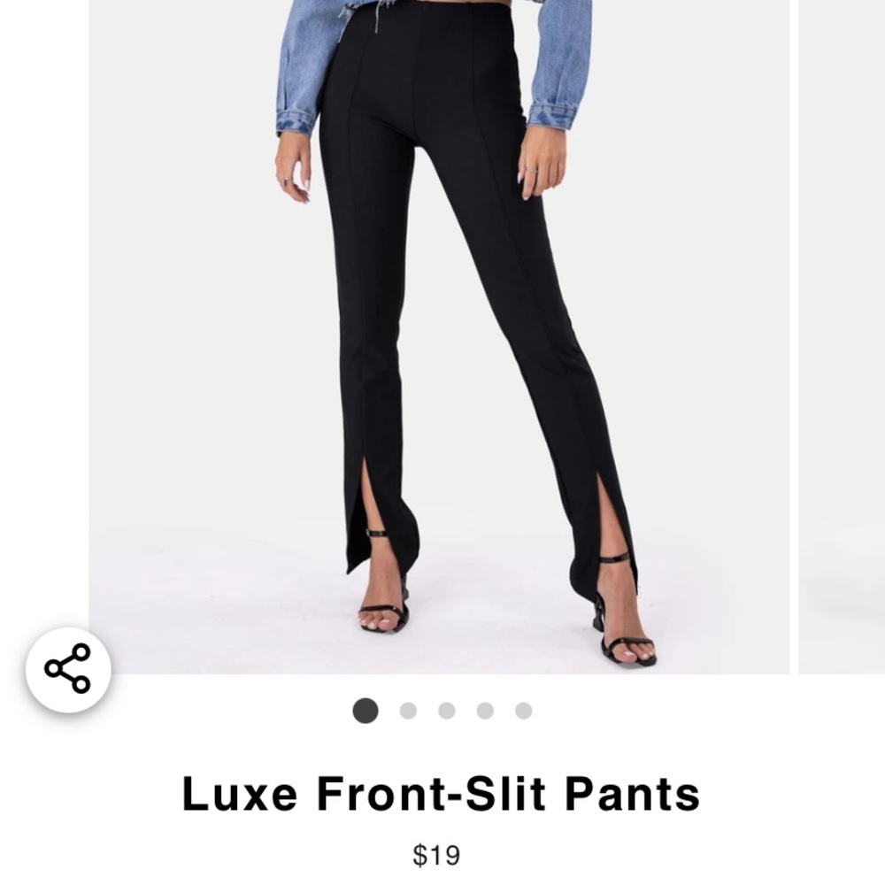 adika front slit yoga pants